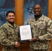 Fireman Apprentice Lopez receives Surface Warfare Engineering Schools Command (SWESC) Great Lakes Student of the Month