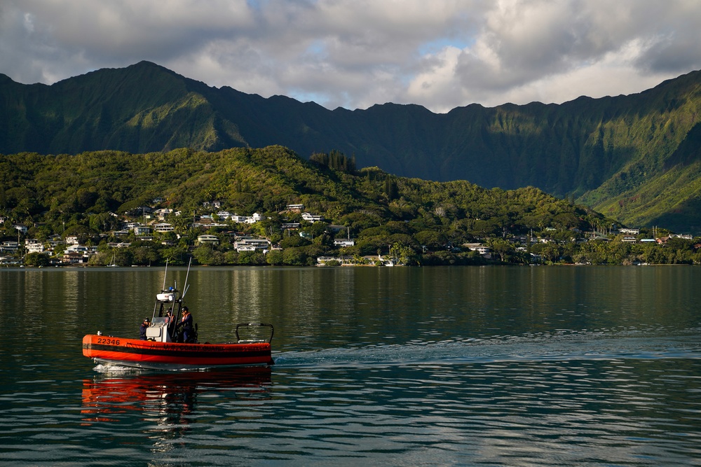 USCGC Juniper (WLB 201) conducts aids to navigation operations