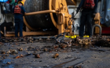USCGC Juniper (WLB 201) conducts aids to navigation operations