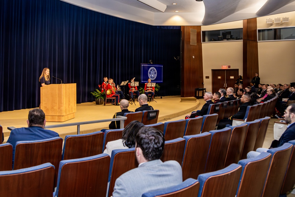 The Commandant, Gen. Eric M. Smith attends the Department of State Marine Corps 250th Birthday Cake Cutting Ceremony