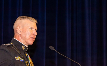 The Commandant, Gen. Eric M. Smith attends the Department of State Marine Corps 250th Birthday Cake Cutting Ceremony