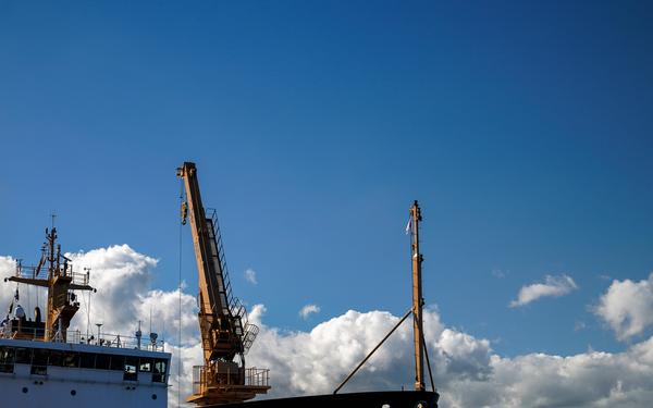 USCGC Juniper (WLB 201) conducts aids to navigation operations