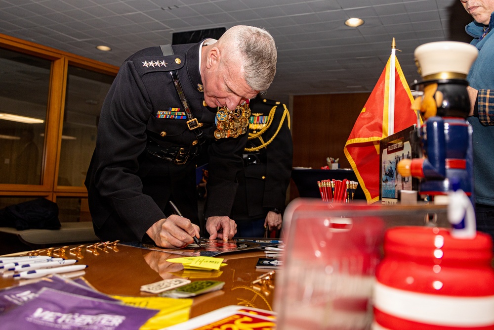 The Commandant, Gen. Eric M. Smith attends the Department of State Marine Corps 250th Birthday Cake Cutting Ceremony