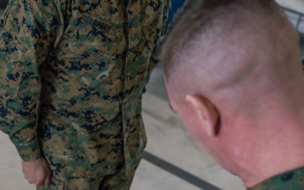 SSgt Barry Hat Plaque Ceremony