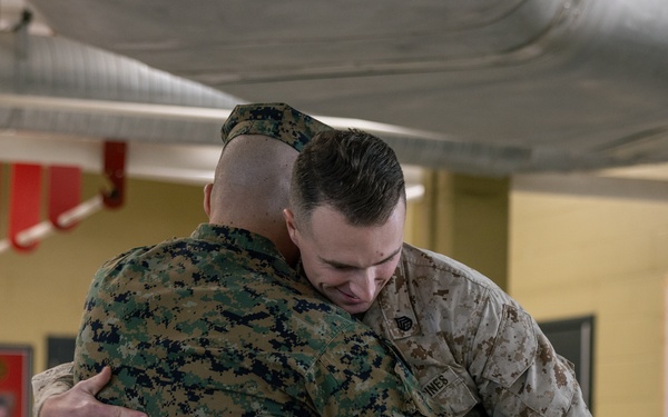 SSgt Barry Hat Plaque Ceremony