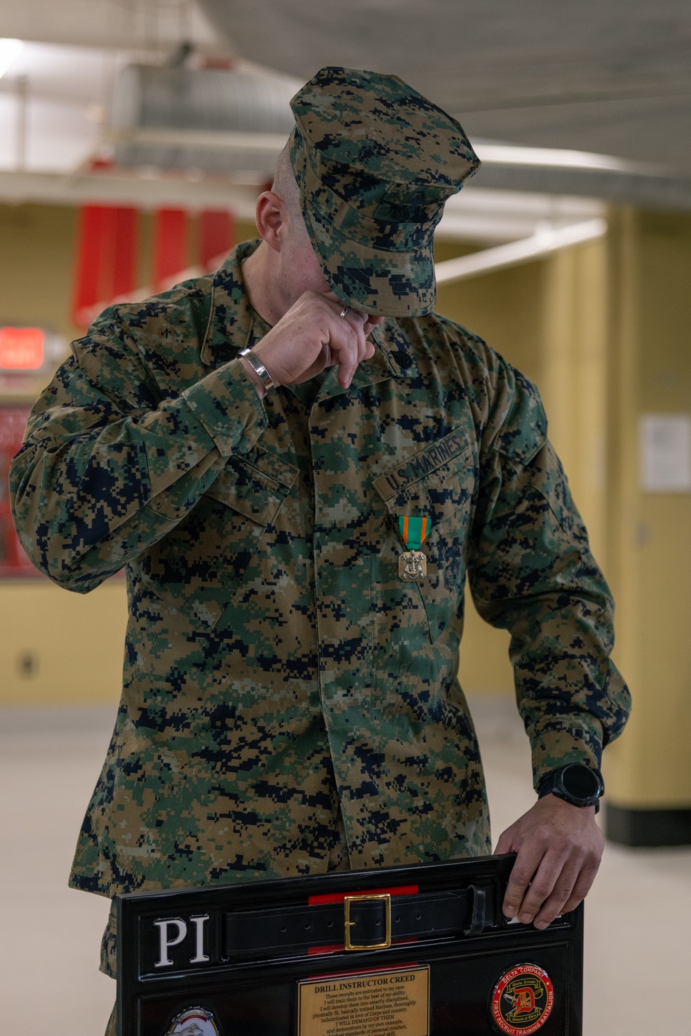 SSgt Barry Hat Plaque Ceremony