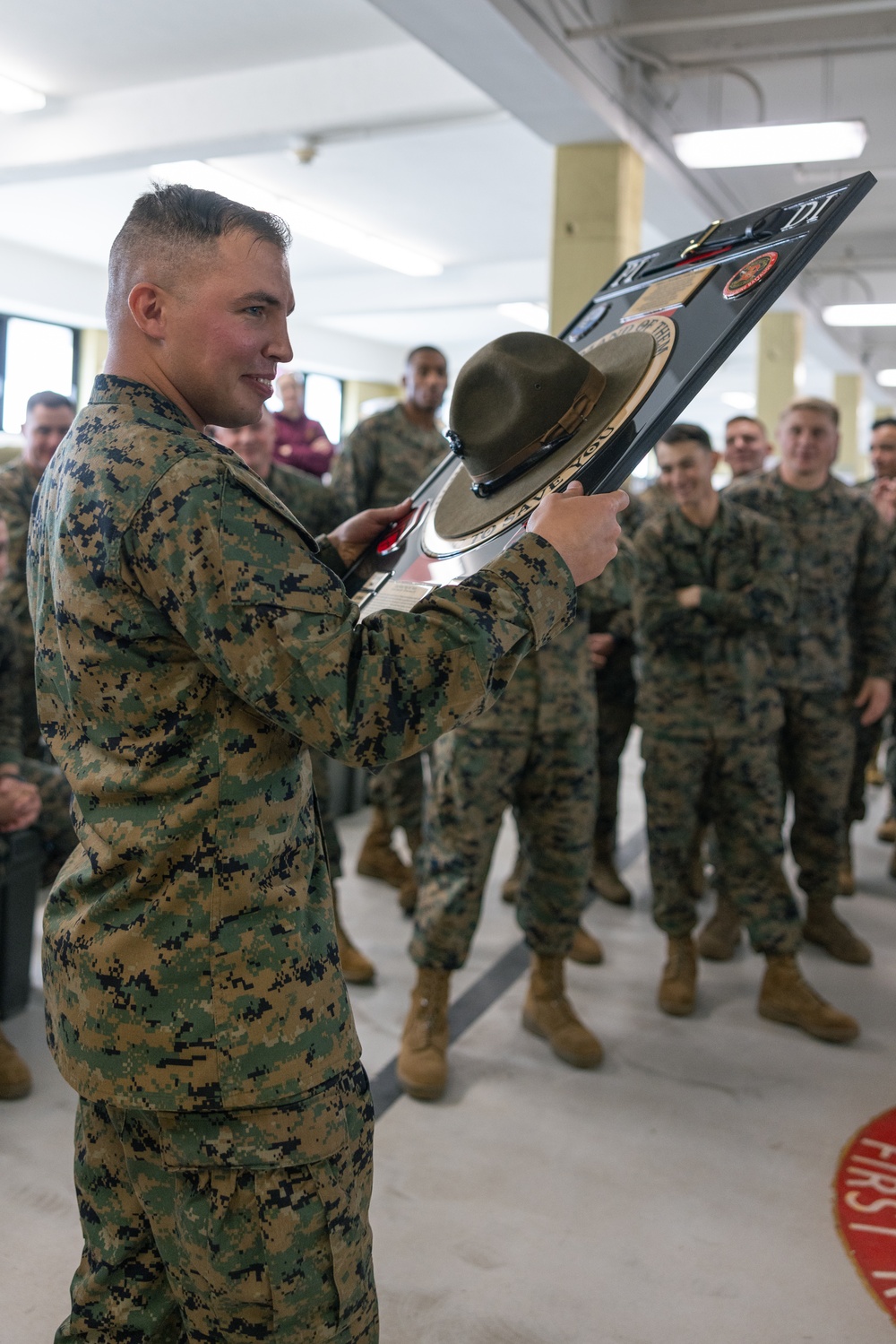 SSgt Barry Hat Plaque Ceremony