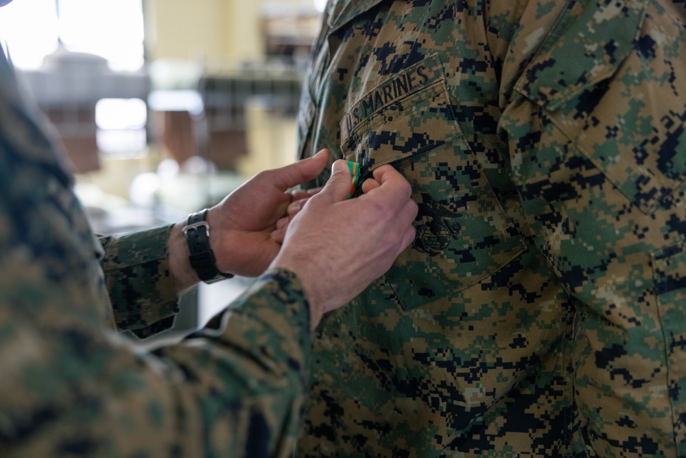 SSgt Barry Hat Plaque Ceremony