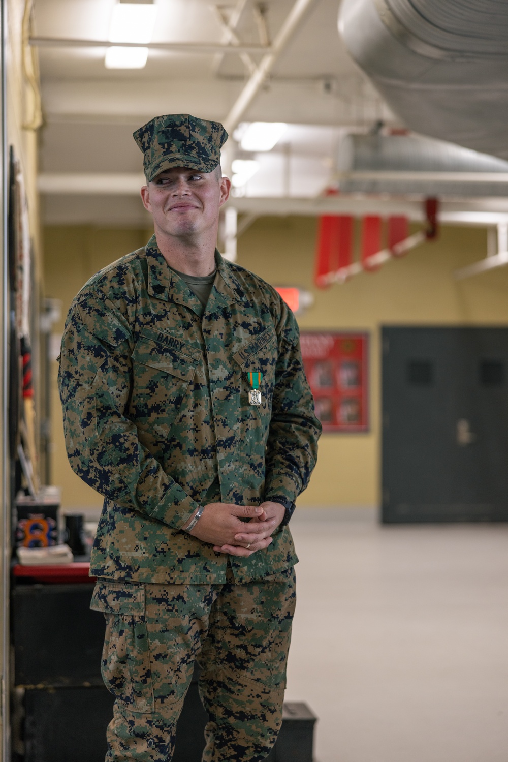 SSgt Barry Hat Plaque Ceremony