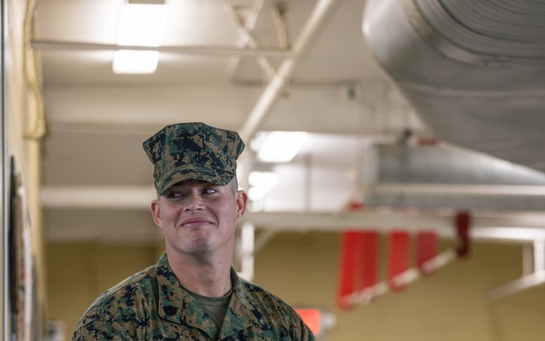 SSgt Barry Hat Plaque Ceremony