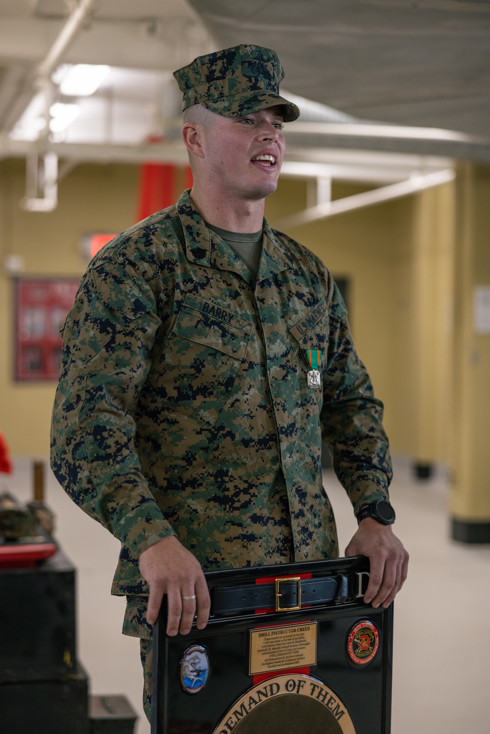 SSgt Barry Hat Plaque Ceremony