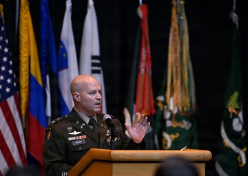 Special Forces Students Don Green Berets at Regimental First Formation