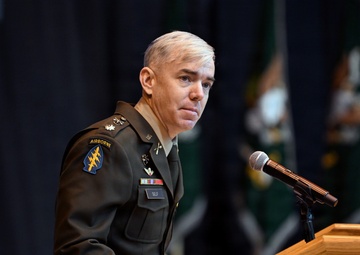 Special Forces Students Don Green Berets at Regimental First Formation