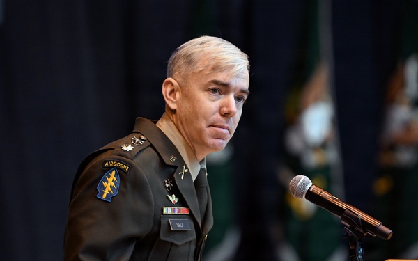 Special Forces Students Don Green Berets at Regimental First Formation