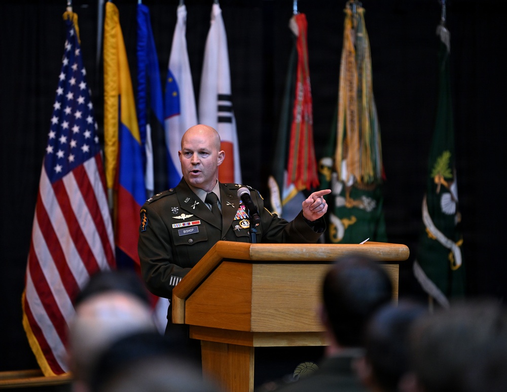 Special Forces Students Don Green Berets at Regimental First Formation
