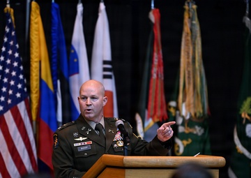 Special Forces Students Don Green Berets at Regimental First Formation