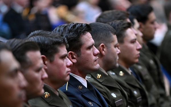 Special Forces Students Don Green Berets at Regimental First Formation