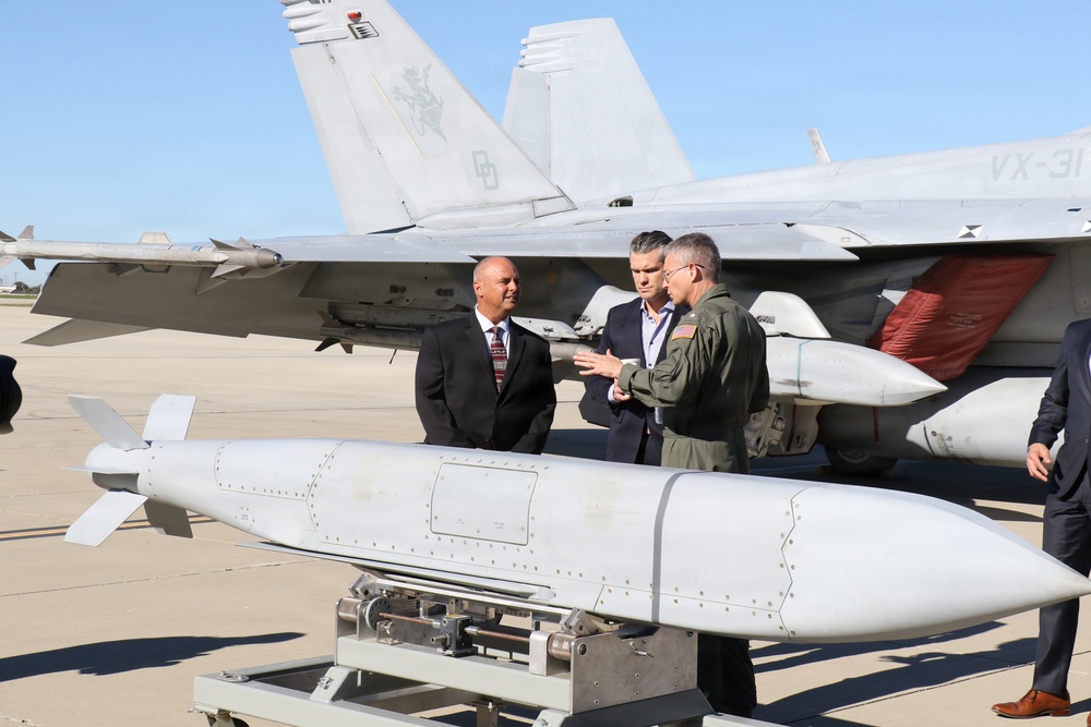 Secretary of War Pete Hegseth visits NAWCWD