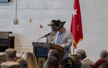 1st Squadron, 6th Cavalry Regiment cases colors at Marshall Army Airfield
