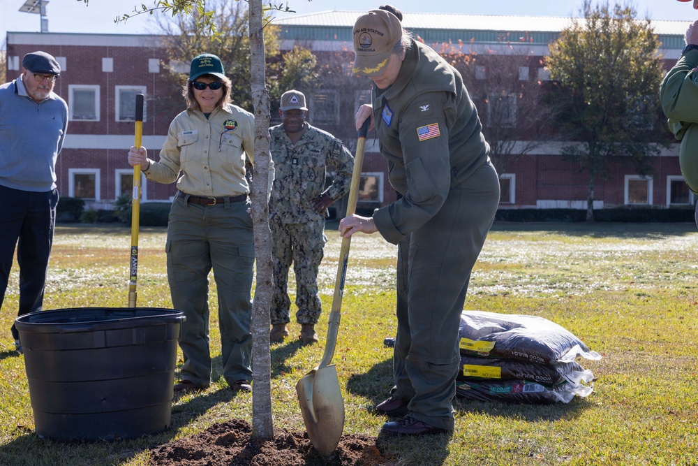 Tree Planting Ceremony Marks NAS Pensacola's Ongoing Commitment to Environmental Stewardship
