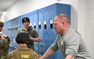 Multi-agency threat-suppression training at Malmstrom AFB