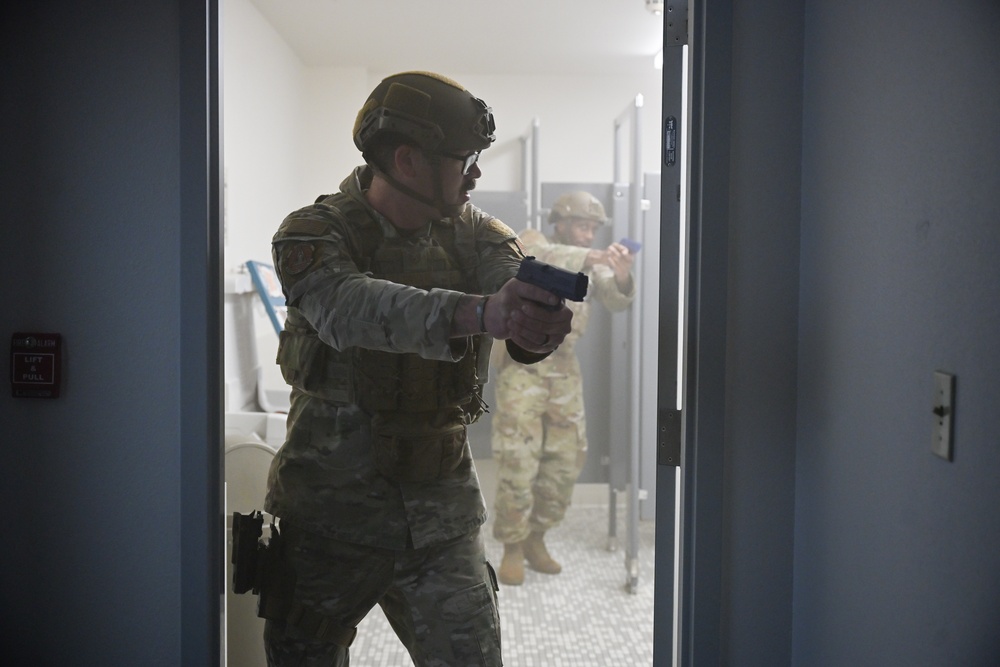 Multi-agency threat-suppression training at Malmstrom AFB