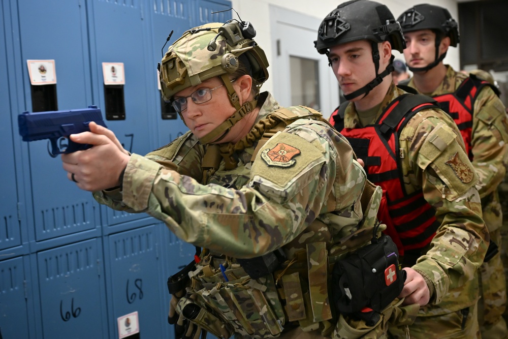 Multi-agency threat-suppression training at Malmstrom AFB