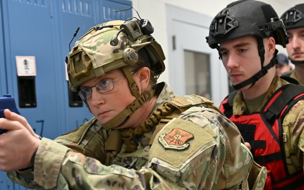 Multi-agency threat-suppression training at Malmstrom AFB