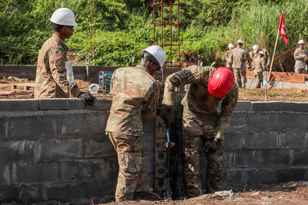 3rd Infantry Division Engineers Construct New Buildings with Panamanian Security Services