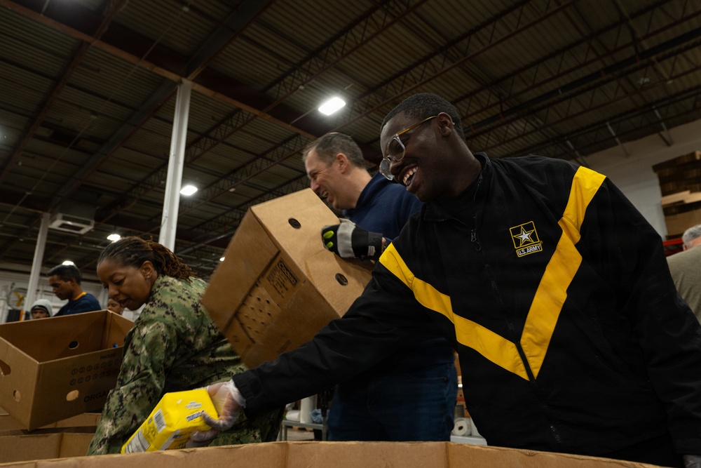 Maryland Food Bank Community Service - 2025 Army-Navy Week