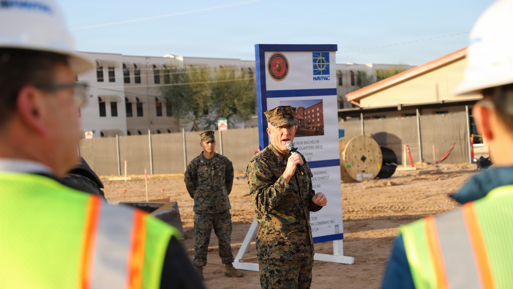 MCAS Yuma Celebrates Groundbreaking Ceremony for New Barracks Project