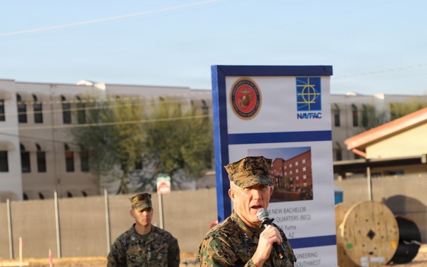 MCAS Yuma Celebrates Groundbreaking Ceremony for New Barracks Project