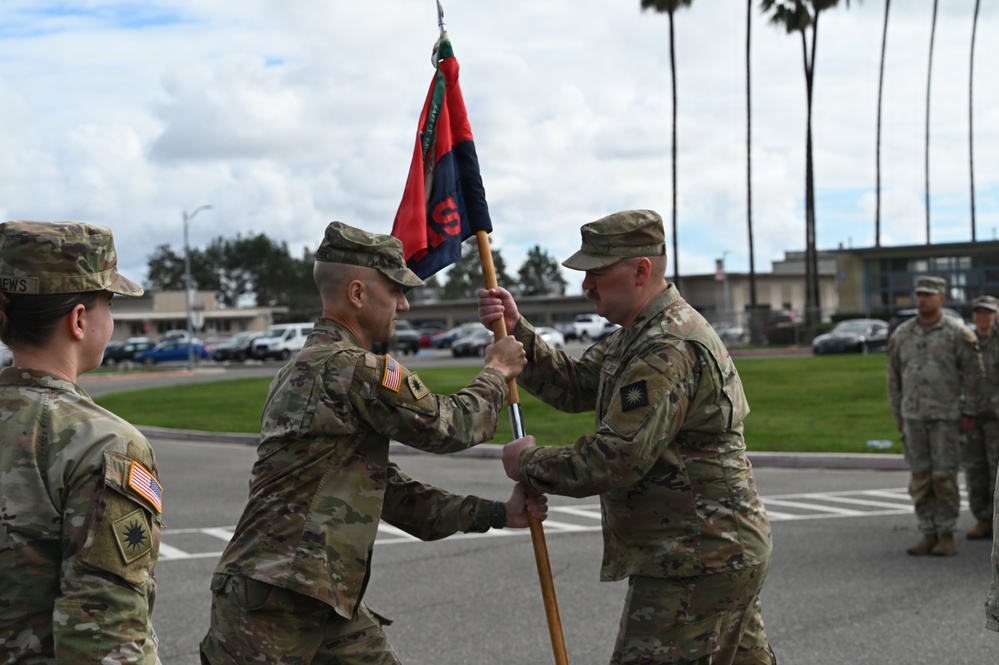 Headquarters Support Company, 4oth Infantry Division Change of Responsibility Ceremony
