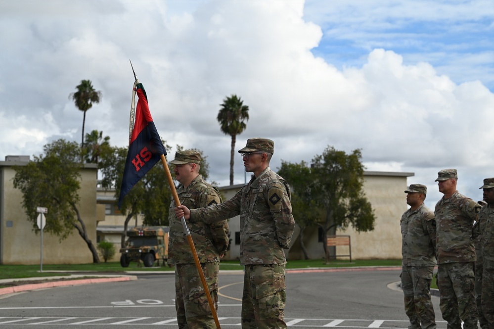 Headquarters Support Company, 4oth Infantry Division Change of Responsibility Ceremony