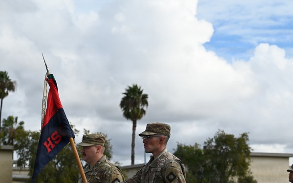 Headquarters Support Company, 4oth Infantry Division Change of Responsibility Ceremony