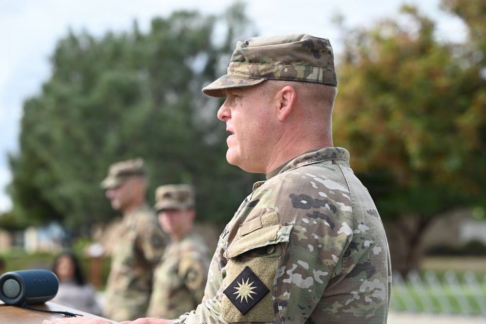Headquarters Support Company, 4oth Infantry Division Change of Responsibility Ceremony