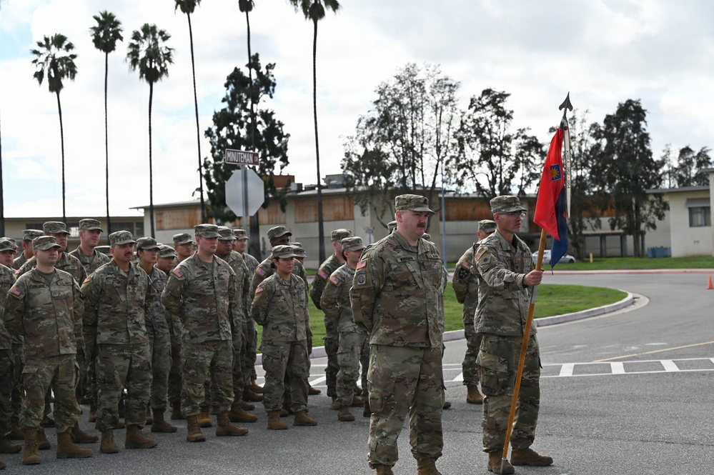 Headquarters Support Company, 4oth Infantry Division Change of Responsibility Ceremony