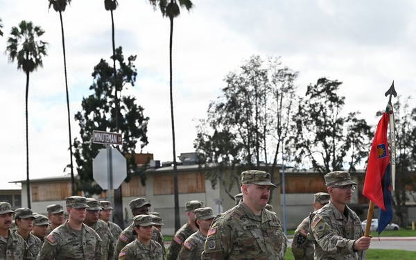 Headquarters Support Company, 4oth Infantry Division Change of Responsibility Ceremony