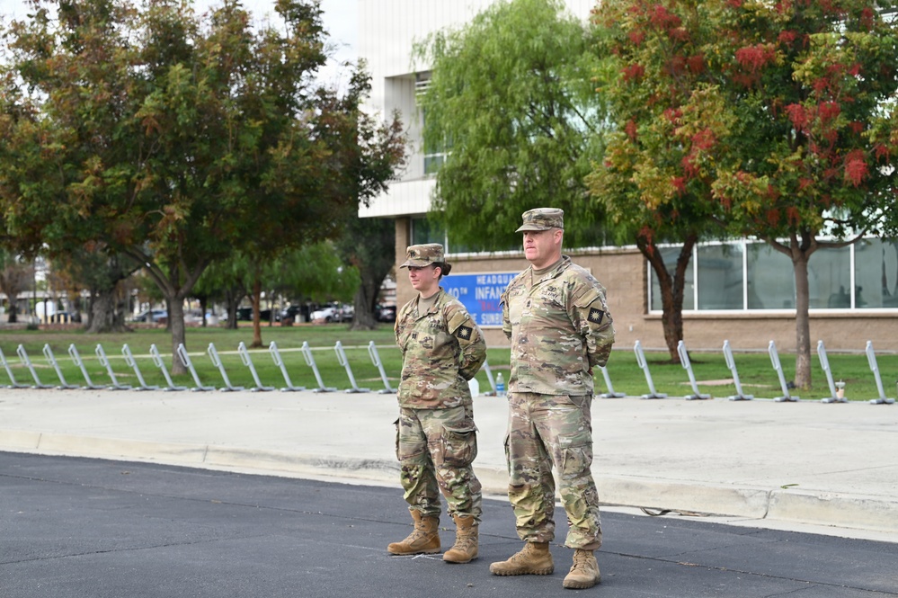 Headquarters Support Company, 4oth Infantry Division Change of Responsibility Ceremony