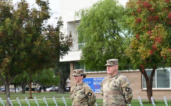 Headquarters Support Company, 4oth Infantry Division Change of Responsibility Ceremony