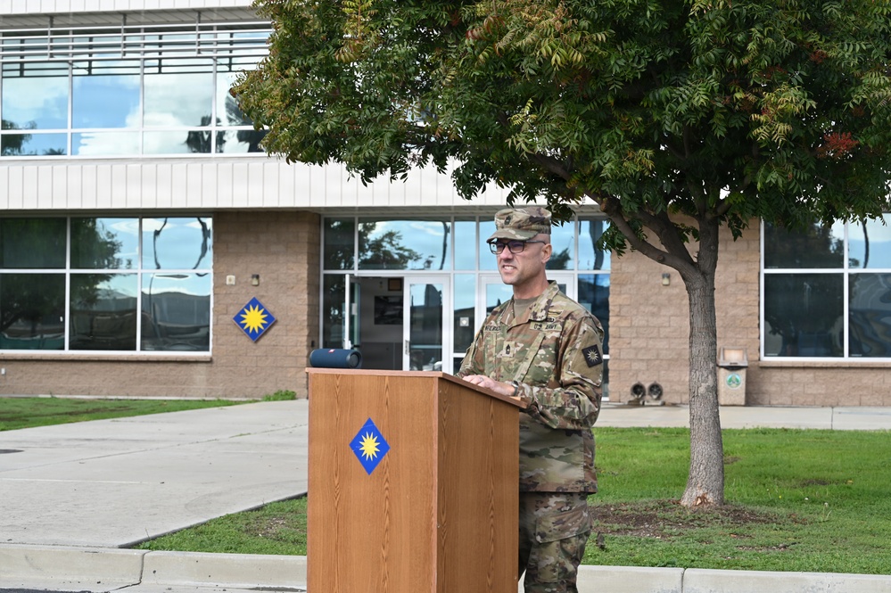 Headquarters Support Company, 4oth Infantry Division Change of Responsibility Ceremony