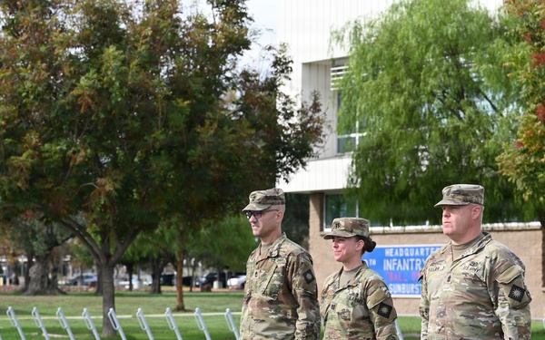 Headquarters Support Company, 4oth Infantry Division Change of Responsibility Ceremony