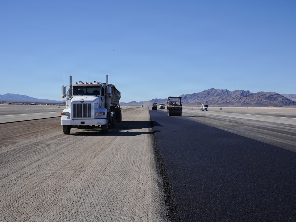 Creech AFB Completes Fastest Non-Emergency Runway Paving Project in Air Force History