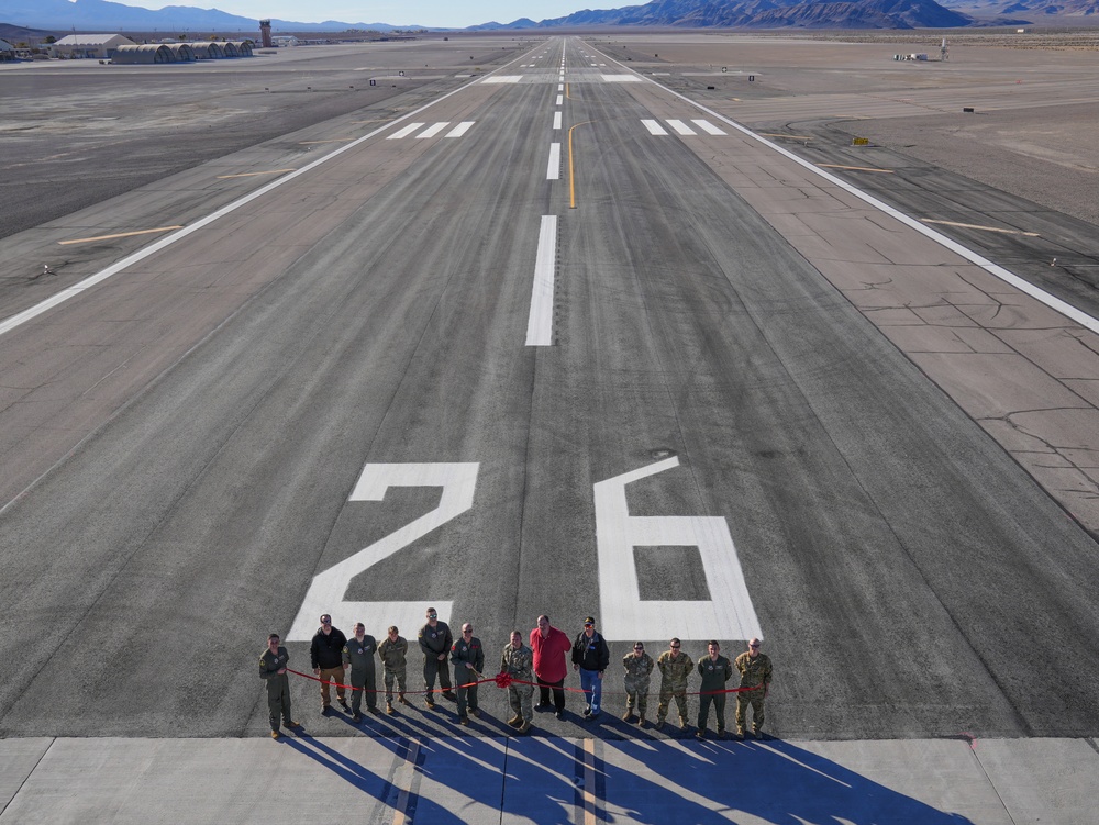 Creech AFB Completes Fastest Non-Emergency Runway Paving Project in Air Force History