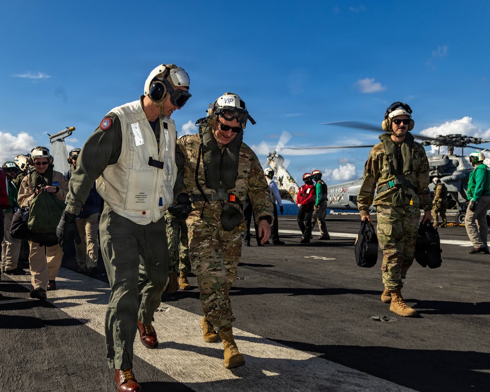 USS Gerald R. Ford (CVN 78) Hosts Chairman of the Joint Chiefs of Staff