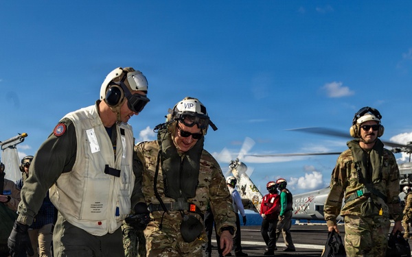 USS Gerald R. Ford (CVN 78) Hosts Chairman of the Joint Chiefs of Staff