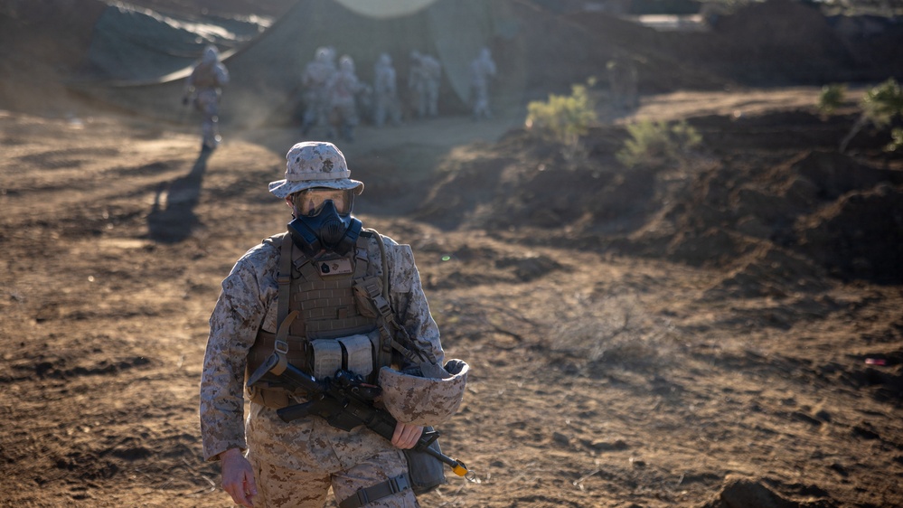 1st MLG Marines sustain CBRN readiness with chemical attack exercises
