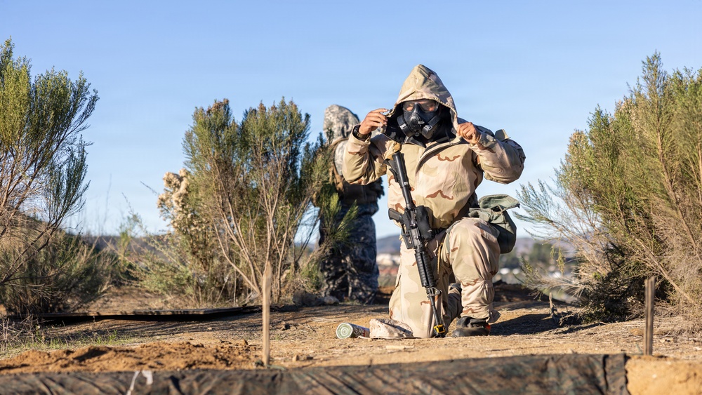 1st MLG Marines Sustain CBRN Readiness with Chemical Attack Exercises