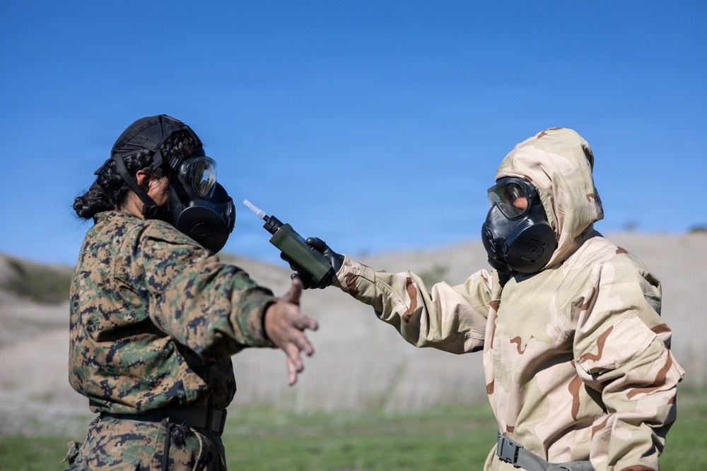 1st MLG Marines sustain CBRN readiness with chemical attack exercises