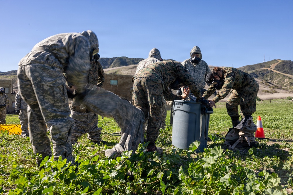 1st MLG Marines sustain CBRN readiness with chemical attack exercises